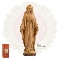 Virgen Milagrosa 20 cm natural
